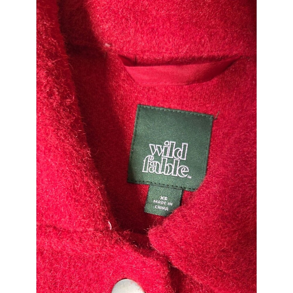 Wild Fable Red Oversize Button Front Shacket - Picture 2 of 7